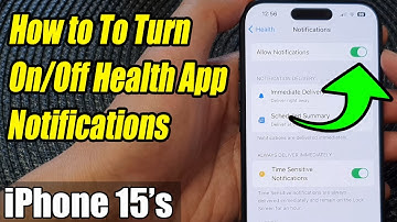iPhone 15/15 Pro Max: How to To Turn On/Off Health App Notifications