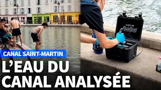 Canal Saint-Martin: Scientists analyze the water Canal Saint-Martin: Scientists analyze the water