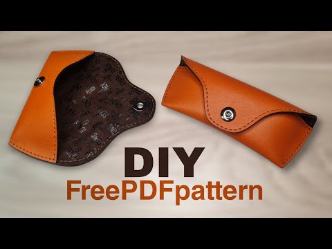 Leather Sunglasses Case / PDF Template / Leather DIY / Wallet 