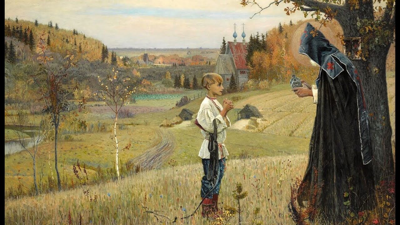 "Слово в образе"- М.В.Нестеров_ "Видение отроку Варфоломею", рук ...