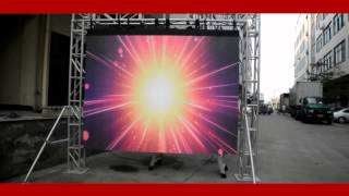 Outdoor mobile P6mm flexible LED video curtain panel display portable for rental,tours,live show screenshot 5