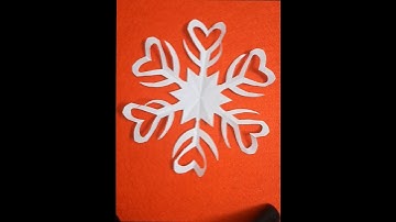 Snowflake Paper Craft | Paper Snowflake ❄️ ❄️#shorts #snowflake #viralshorts #papercraft