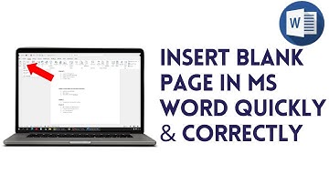 Insert Blank Page In Ms Word Quickly And Correctly 2025