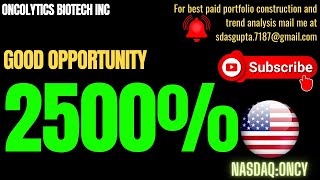 ONCOLYTICS BIOTECH INC GOOD OPPORTUNITY | ONCY STOCK NEWS