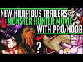 INSULTING NO MORE - New Monster Hunter Movie Trailer - Pro and Noob Breakdown - Monster Hunter! #mhw