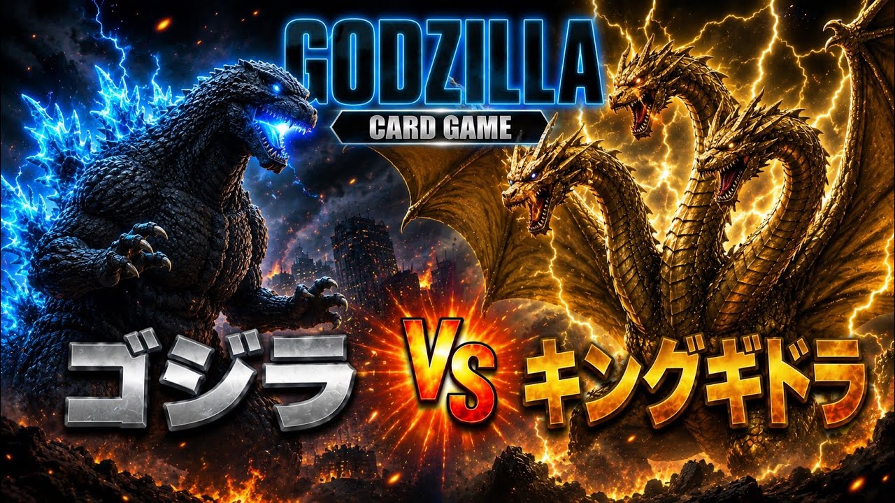 4弾】ゴジラカードゲーム# 394【ゴジラvsキングギドラ】 - YouTube