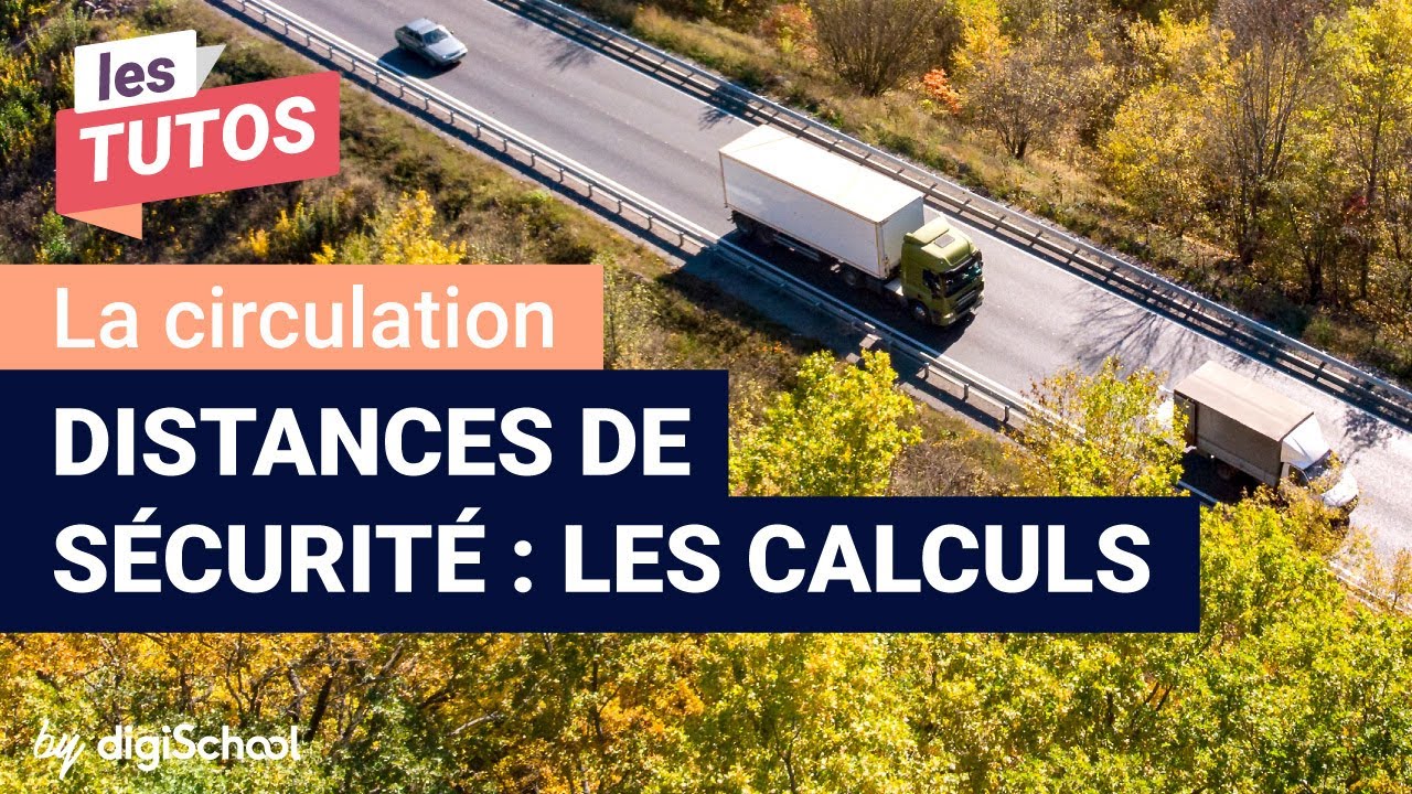 Calcul de la distance d'arrêt pour le code de la route