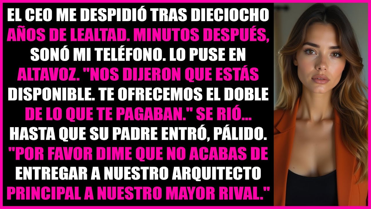 Me despidió tras 18 años, luego su mayor rival me ofreció el doble de sueldo