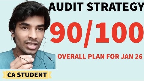 Audit Strategy for CA Inter Jan 26 🔥 | Score 90+ in Just 2 Minutes