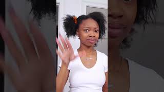 2 Puffs On NATURAL HAIR #naturalhairstyles #shorts