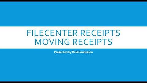 FileCenter Receipts - Move Receipt