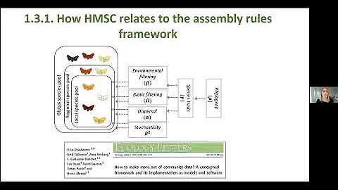 HMSC course  Lecture 2   Community Ecology and HMSC
