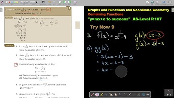3 9 Graphs and Functions and Coordinate Geometry   Combining Functions   Part 4