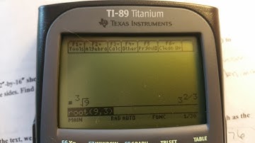 How to find cube Root on ti 89 titanium