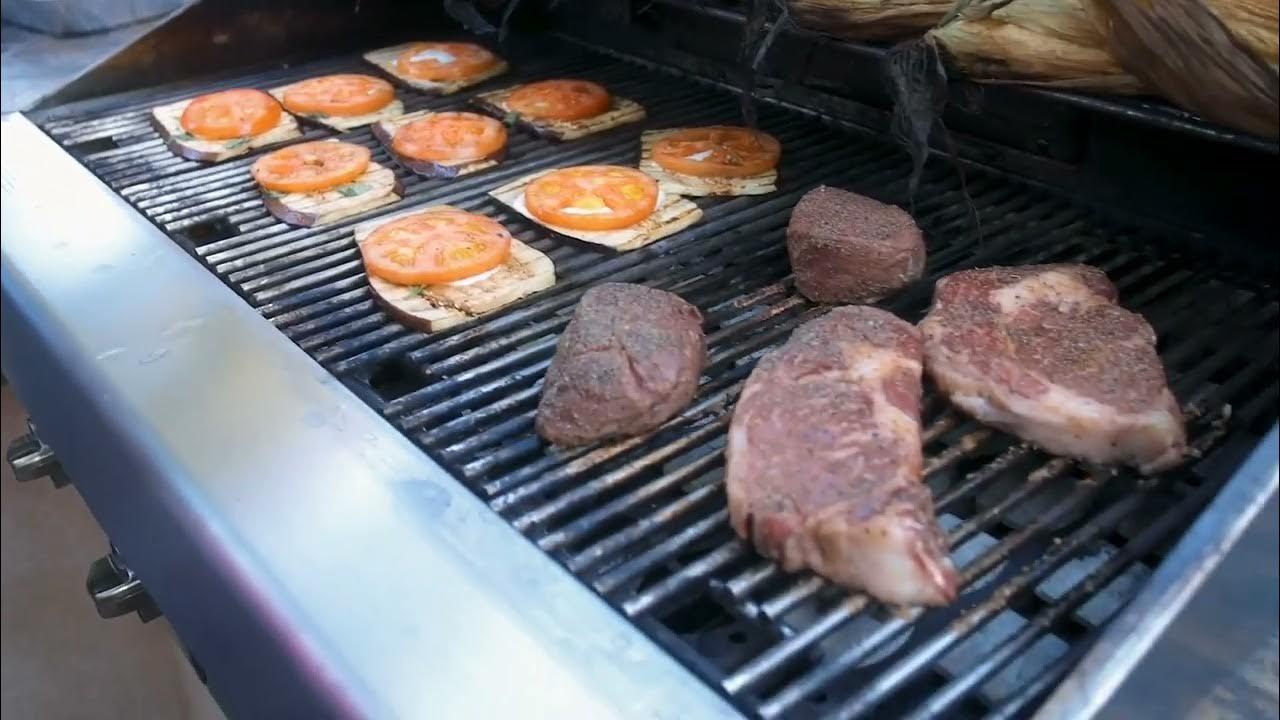 Barbeques Galore Turbo Elite 4Burner Builtin Gas Grill YouTube