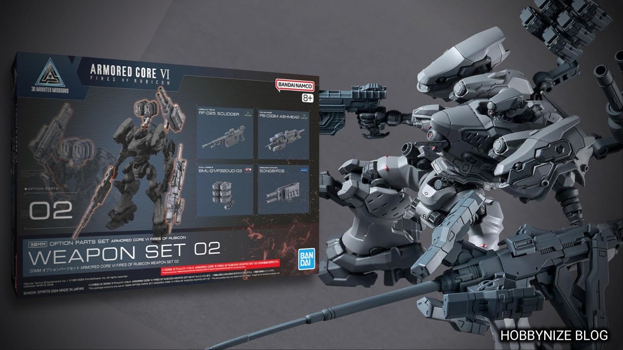 30MM ACⅥ　スティールヘイズ　ORBITER 　WEAPON SET 02 30MM OP-02 Option Parts Set ARMORED CORE VI FIRES OF RUBICON