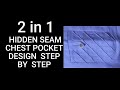 LATEST SENATOR'S POCKET FOR THE SEASON//INSEAM POCKET DESIGN STEP BY STEP TUTORIAL//QUICK & SIMPLE