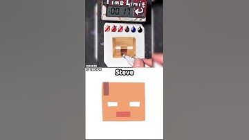 Drawing Steve in 30 Sec – My Artistic Challenge (Minecraft)