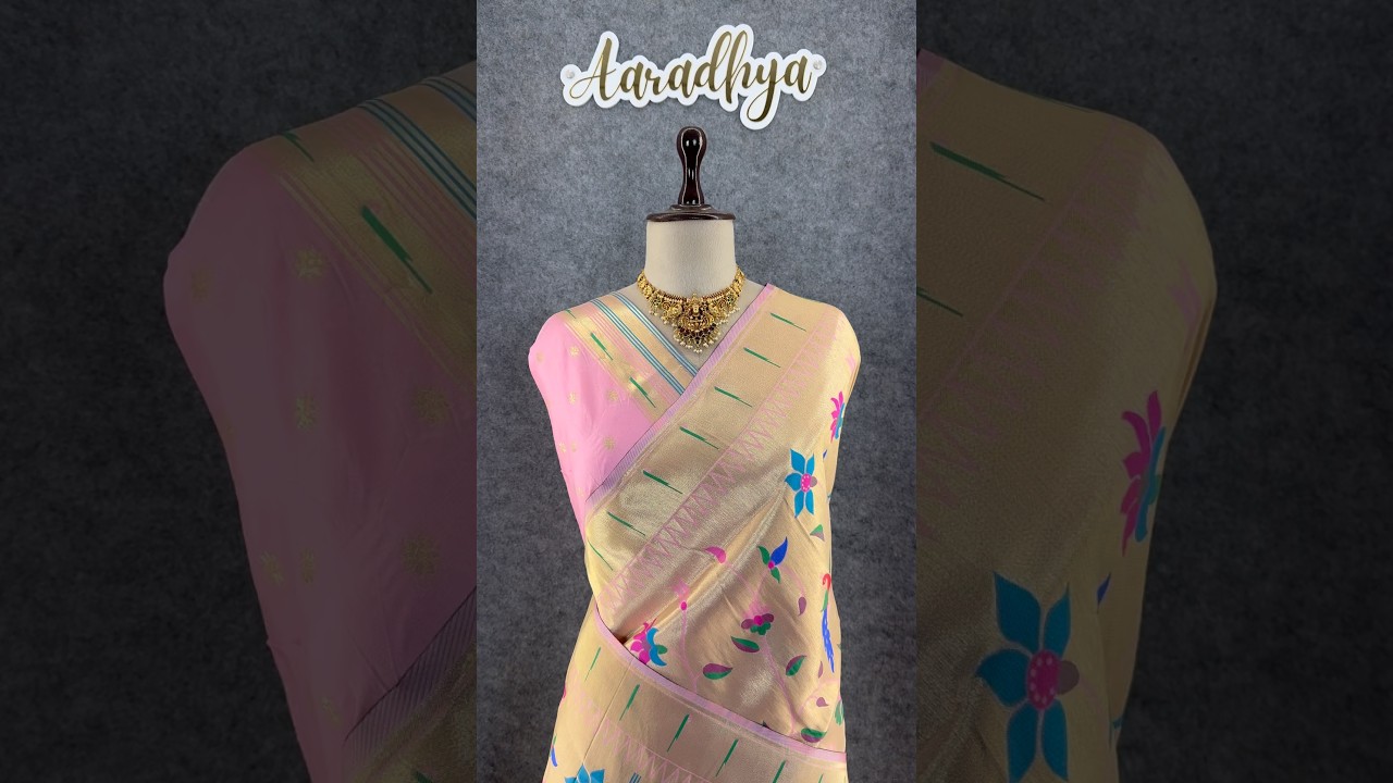 All Over Jaal Weaving Brocket Paithani Soft Silk Saree