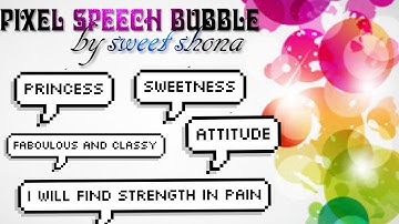 Pixel Speech Bubble By Sweet Shona