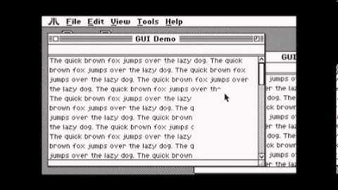 Atari 8-bit GUI: Text Editor Mock-up