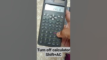 how turn off Casio calculator ,short tricks.