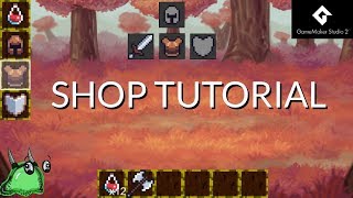 GameMaker Studio 2: Item Shop Tutorial