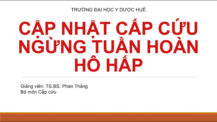 1/2 nguyên nhân ngừng tuần hoàn