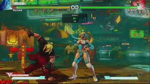 SFV R.Mika crouch fierce V-Trigger combo into safe jump