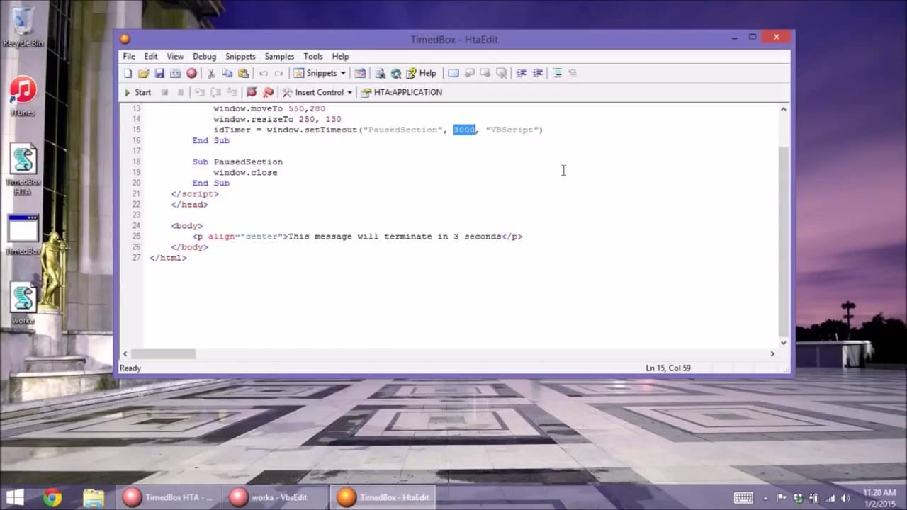 VBScript Requests » Part 7 | Timed Message Box - YouTube