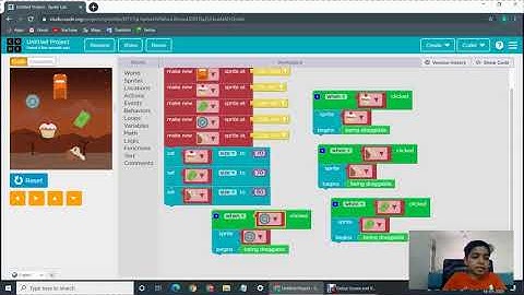 coding basics for beginners (Kids) in Sprite Lab under Code.org. block based coding (Darsh Mittal) 2