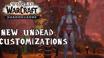 NEW UPDATED Undead Customization Options | Shadowlands Beta!