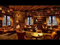 Cozy Jazz Music & Winter Coffee Shop Bookstore Ambience with Relaxing Jazz Music for Work,Read,Sleep