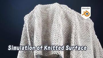 [Tut] Cloth Simulation of Knitted/Braid Surface - Blender Geometry Nodes 3.4
