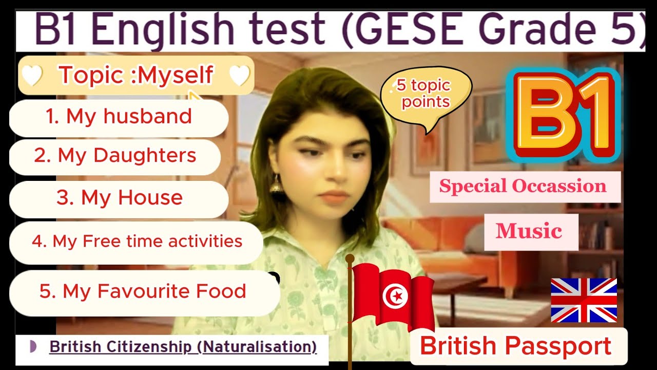 B1 English Test (GESE Grade 5) | SELT British Citizenship| Trinity College London ILR UK