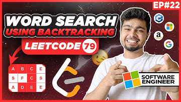 Word search using Backtracking | Recursion & Backtracking | EP-22 |  DSA by Nishant Chahar |