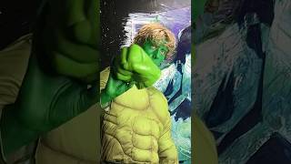 Painting The Hulk Dressed As The Hulk