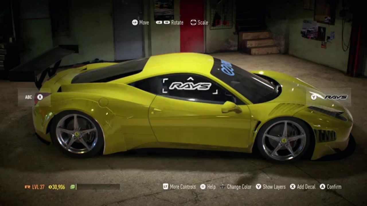 Need For Speed 2015 Gameplay Ferrari 458 Italia Customization