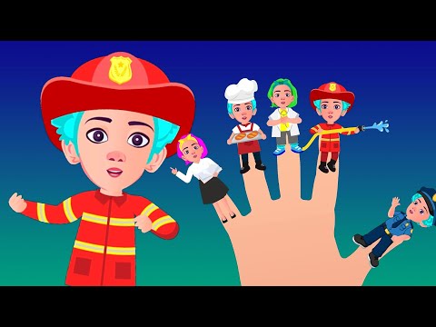 Finger Family Jobs | Kids songs & Nursery rhymes - Kuku and Cucudu - Children's music