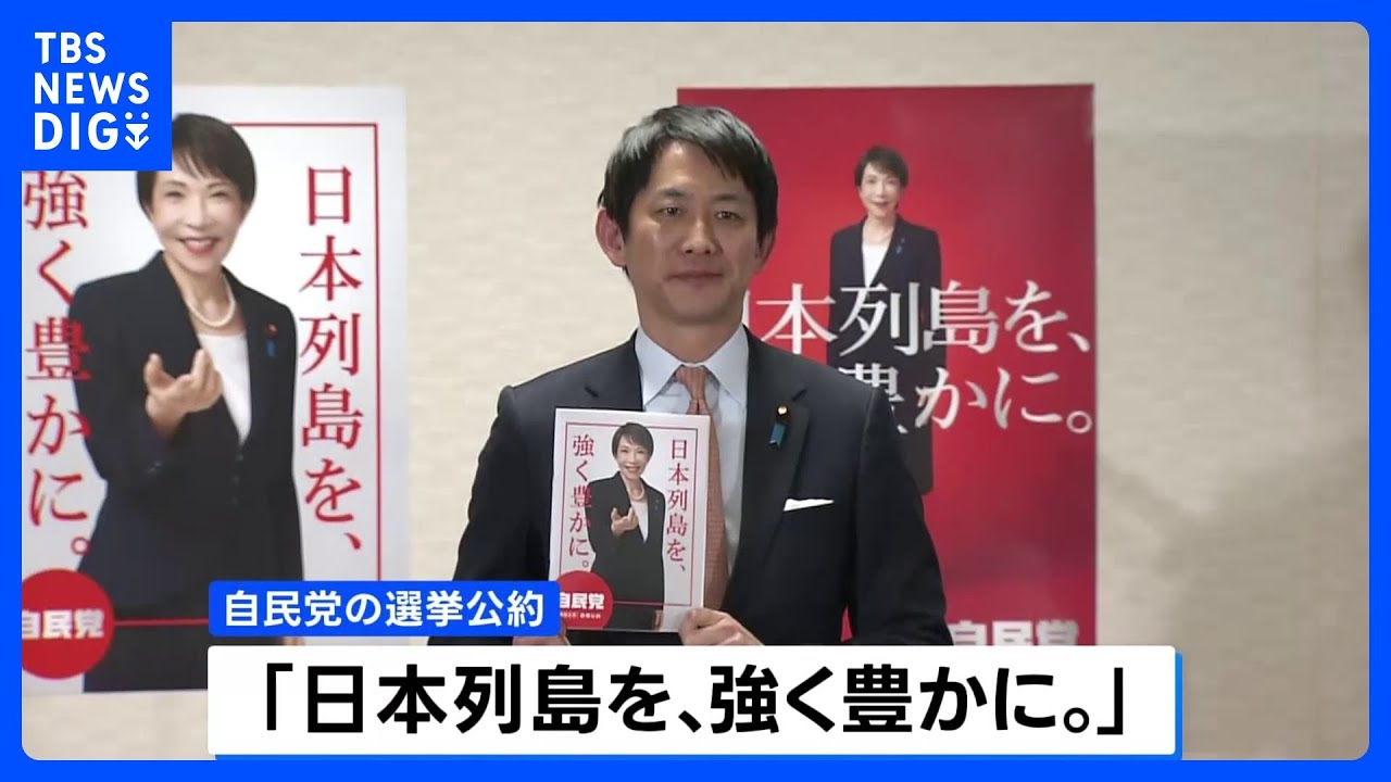 日本列島を、強く豊かに。」 自民党が衆議院選挙の公約発表｜TBS NEWS