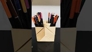 HOW TO MAKE PEN HOLDER/DESK ORGANISER WITH PAPER|EAAY PAPER CRAFT|#easy#papercraft#trending#shorts