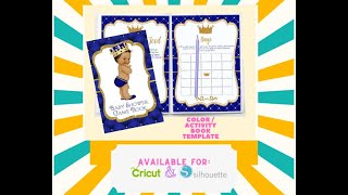 Baby Shower Game Activity book for Silhouette