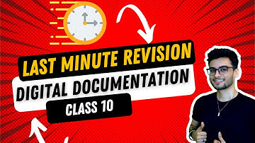 Digital Documentation IMPORTANT Questions Class 10 CBSE 2024 | IT 402
