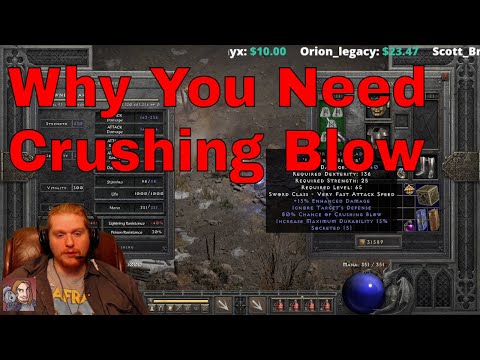 Diablo II Resurrected - Crushing Blow Effect