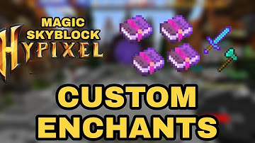 HOW TO USE CUSTOM ENCHANT BOOK IN MAGIC SKYBLOCK || HOW TO ENCHANT ITEMS IN MAGIC GAMES SKYBLOCK