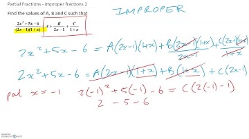 Partial Fractions 3   improper fractions
