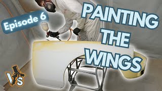 MGB GT Restoration Project  Episode 06  Painting The Wings