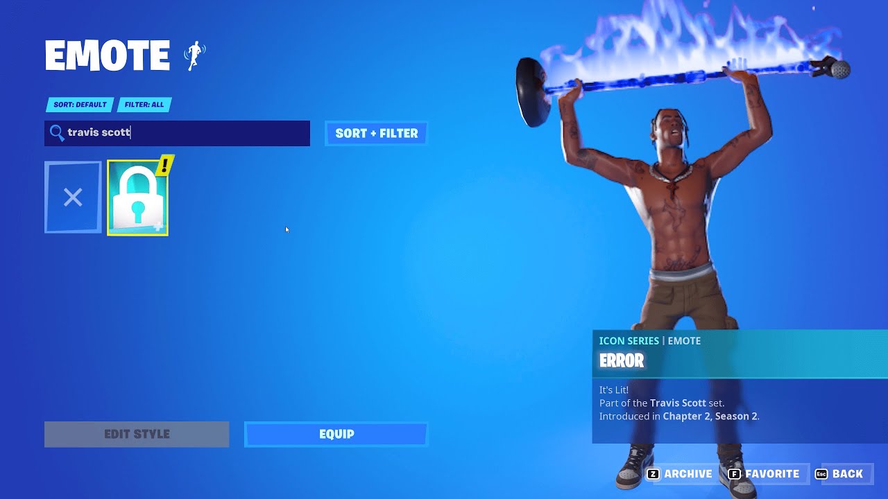 fortnite REMOVED travis scotts emote.. YouTube