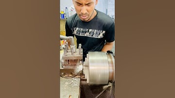 Lathe machine work #machine #cncmill #lathemachine #automobile #machineshop #lathmachine