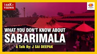 Sabarimala - What you don't know about it | J Sai Deepak | #SangamTalks